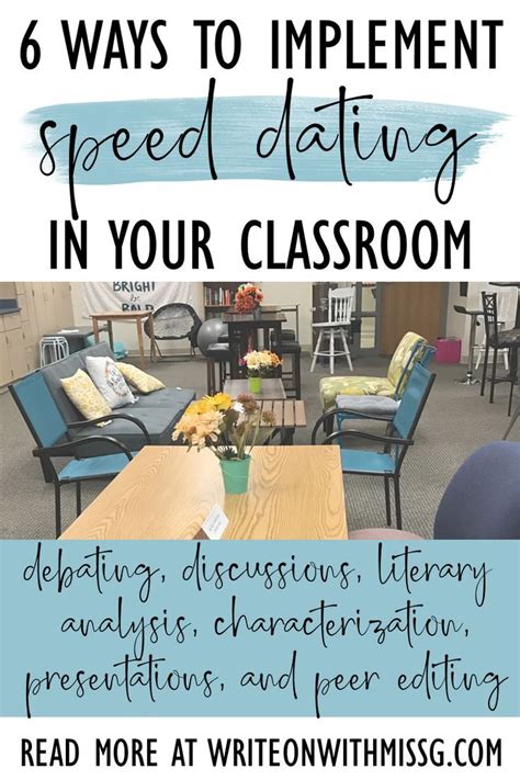 how to use speed dating in the classroom